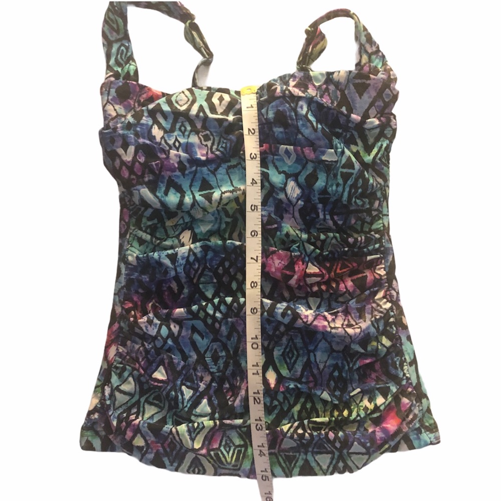 COLORFUL TRIBAL PROFILE TANKINI TOP - Picture 6 of 11